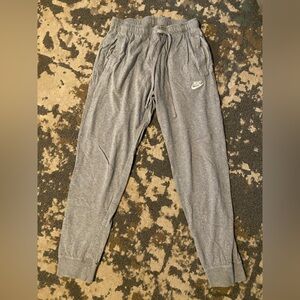 Men’s Adult Light Weight Gray Nike Joggers Size Small